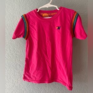 Like-New Aviator Nation kids pink shirt size 6